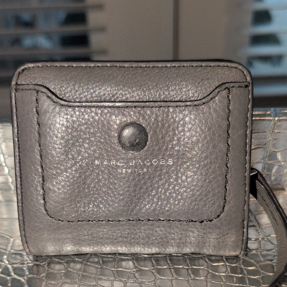 Marc Jacobs Metallic Gray Wallet